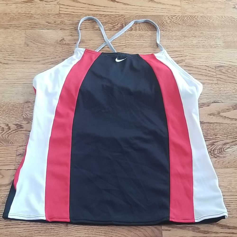 (16) Nike Colorblock Swim Tankini Beach Athletic Lifeguard Swimwear Pool Olympic